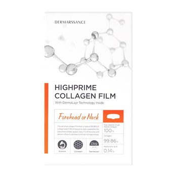 Dermarssance, Highprime Collagen Film Forehead or Neck, Płatki kolagenowe na czoło i szyję, 5szt. - DERMARSSANCE