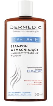 Dermedic, Caplilarte, szampon wzmacniający hamujący wypadanie włoów, 300 ml - Dermedic