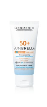 Dermedic, Sunbrella, krem ochronny do skóry tłustej i mieszanej, SPF 50+, 50 g - Dermedic