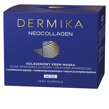 Dermika, Neocollagen, multikolagenowy krem-maska do silnej regeneracji skóry na noc, 50 ml - Dermika