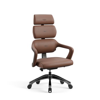 Designerski ergonomiczny fotel do gabinetu Diablo V-Modular: Sugar Brown - Diablo Chairs