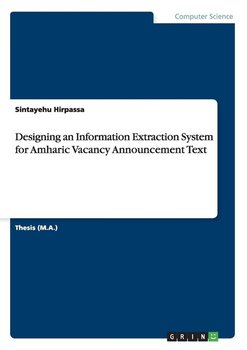 Designing an Information Extraction System for Amharic Vacancy Announcement Text - Hirpassa Sintayehu
