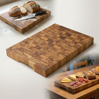 DESKA dębowa SZTORCOWA 40x30x4 MASYWNA END GRAIN BLOK profesjonalna PEEWIT