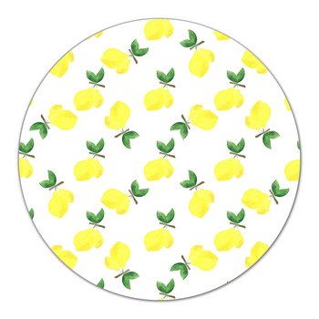 Deska dekor Cytryna akwarela żółte żywe owoce fi40, Coloray - Coloray