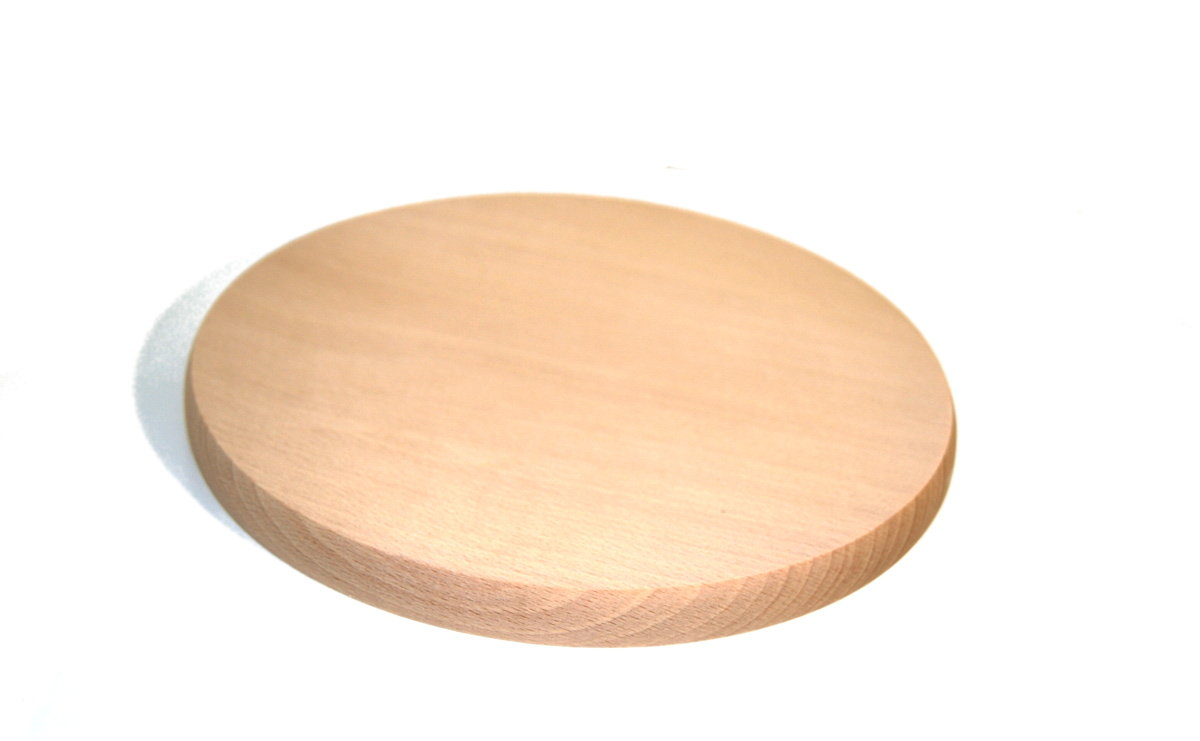 Фото - Обробна дошка / підставка Deska do krojenia drewniana okrągła 12 cm