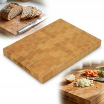 DESKA do krojenia END GRAIN SZTORCOWA BUKOWA olejowana 40x30x4 solidna BLOK PEEWIT