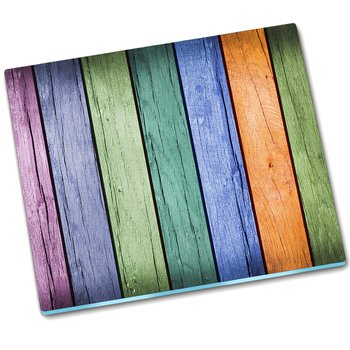 Deska do krojenia szklana Kolorowe deski - 60x52 cm - Tulup