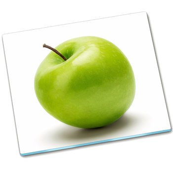 Deska do krojenia szklana Zielone jabłko - 60x52 cm - Tulup