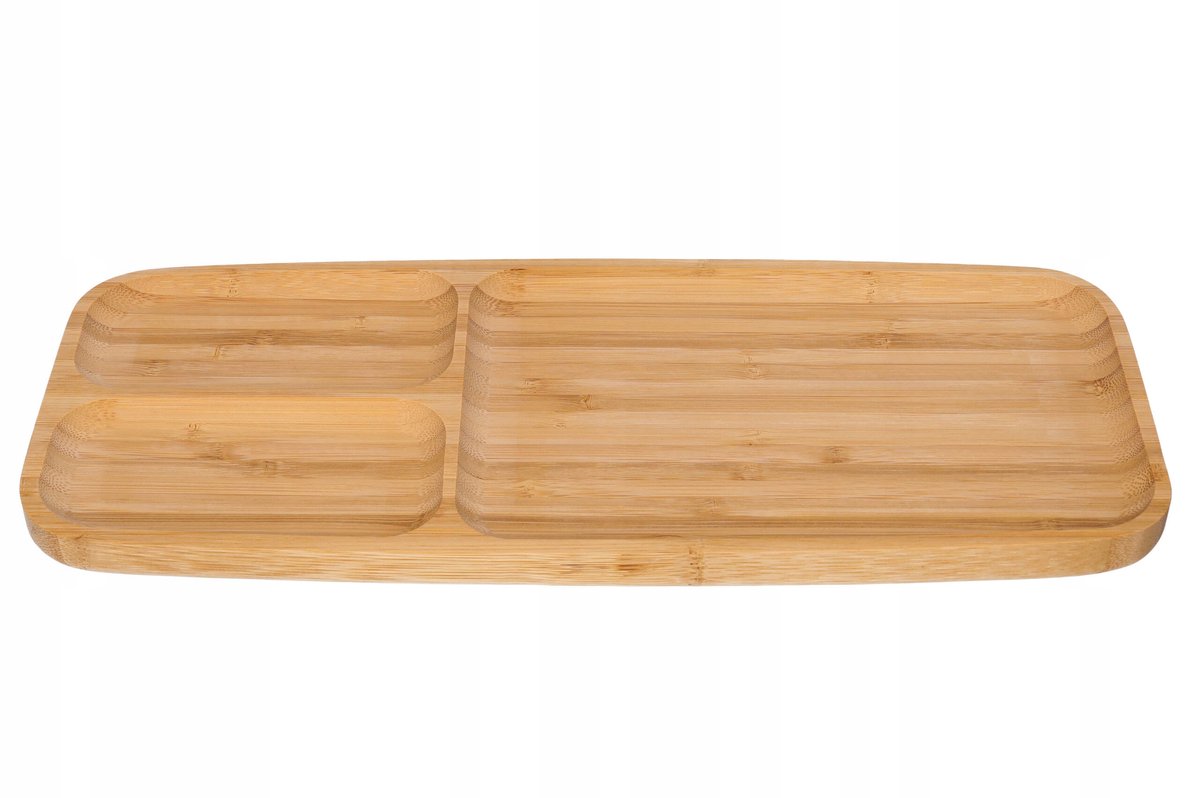Фото - Обробна дошка / підставка Excellent Houseware Deska do serwowania talerz drewniany taca bambus 