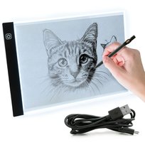 DESKA KREŚLARSKA A4 TABLET DO RYSOWANIA TABLICA LED PODŚWIETLANA KALKA
