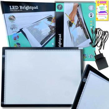 DESKA KREŚLARSKA PODŚWIETLANA A3 TABLET Tablica Do Rysowania LED Kalka A3 PREZENT DLA DZIECKA + EBOOK - Pltb