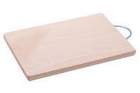 Deska kuchenna Florina bukowa 31x24 cm z metalowym uchwytem duża Florina