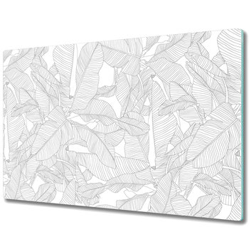 Deska Kuchenna z Printem - Szkicowane liście bananowca - 80x52 cm - Coloray