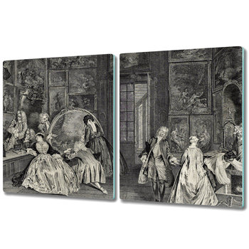 Deska Kuchenna z Wyjątkowym Printem - 2x 40x52 cm - Sztuka w stylu wiktoriańskim - Coloray