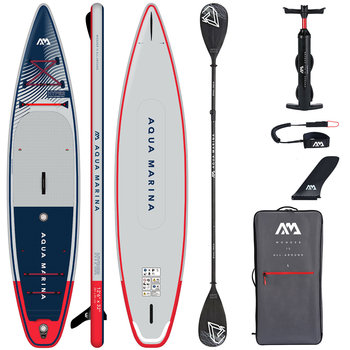 Deska pompowana SUP Aqua Marina Hyper 12'6" Navy Blue + wiosło Dual-Tech - Aqua Marina