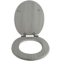 Deska Sedesowa MDF wolnoopadająca szara wytrzymała stylowa