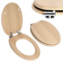 Deska Sedesowa Uniwersalna MDF wolnoopadająca beżowa wytrzymała stylowa