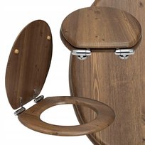 Deska Sedesowa Uniwersalna MDF wolnoopadająca brązowa wytrzymała stylowa