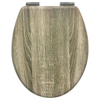 Deska sedesowa wolnoopadająca AWD INTERIOR MDF Taupe 1703 wzór drewna jasny brąz - AWD Interior