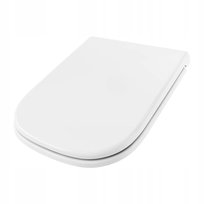 Deska Sedesowa Wolnoopadająca Biała Wytrzymała Wygodna Ergonomiczne Kształt