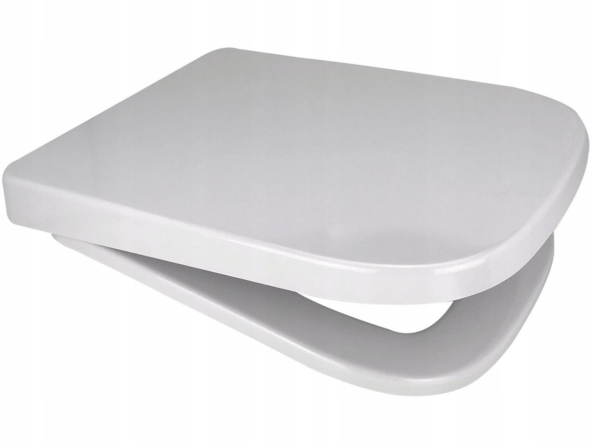 Deska sedesowa wolnoopadająca Euroshowers 87370 Duroplast 43,4x36,6cm biała