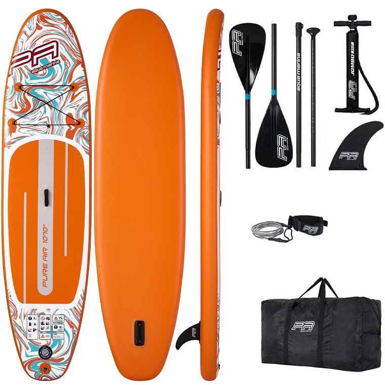 Paddleboard Gonflable Aqua Marina Pure Air SUP 310-366 Cm - Modèle Coast Tropic 2025