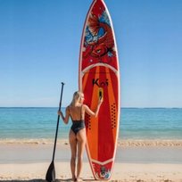 Deska SUP FunWater KOI 350cm Duża 2 osobowa pełen zestaw + akcesoria 160KG