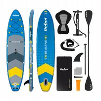 Deska SUP pompowana z siedziskiem do pływania 350 cm wiosło zestaw