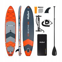 Deska Sup Rebel Pompowana Do Pływania Drop-Stitch 350 Cm Wiosło Zestaw