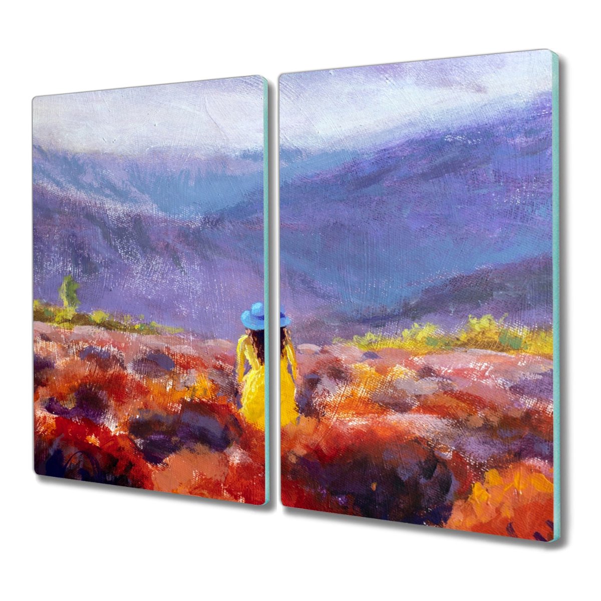 Deska szkło 2x30x52 Krajobraz łąka góry nowoczesna, Coloray