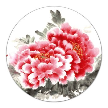 Deska z nadrukiem ozdobna Chiński pędzel róże fi40, Coloray - Coloray