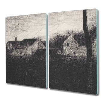 Deska ze szkła 2x30x52 cm Latarnia morska Seurat, Coloray - Coloray