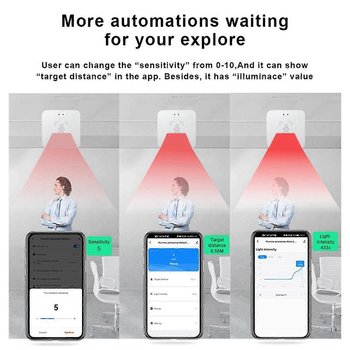 Detektor obecności człowieka Tuya Zigbee Inteligentny czujnik ruchu PIR ciała człowieka Radar mikrofalowy czujnik ruchu MmWave - Inny producent