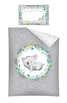 Detexpol, Pościel niemowlęca, 2-elementowa, Koala, Popielaty, 100x135 cm - Detexpol