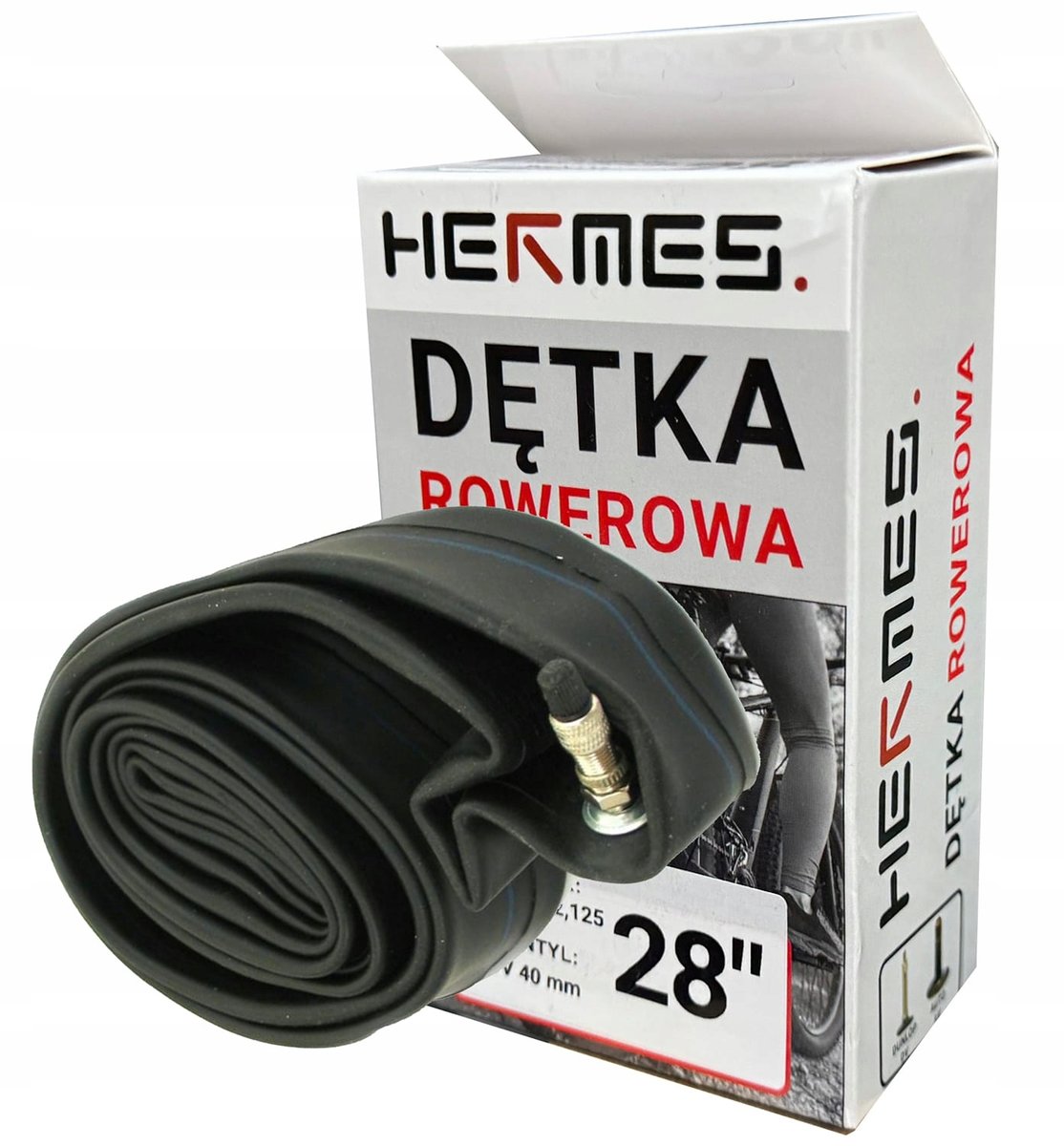 Dętka rowerowa Hermes 28 x 1,75/2,125 DV 40 - Inna marka | Sport Sklep ...