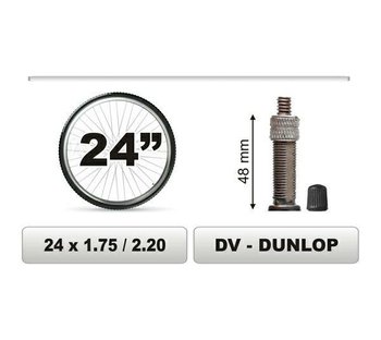 Dętka Rowerowa SUPER MOCNA 24 X 1,75 / 2,20 Dv - carcommerce