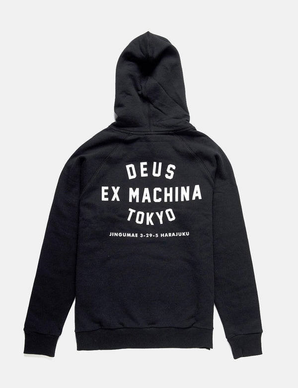 Deus Ex Machina TOKYO ADDRESS HOODIE - Black - L - Deus Ex