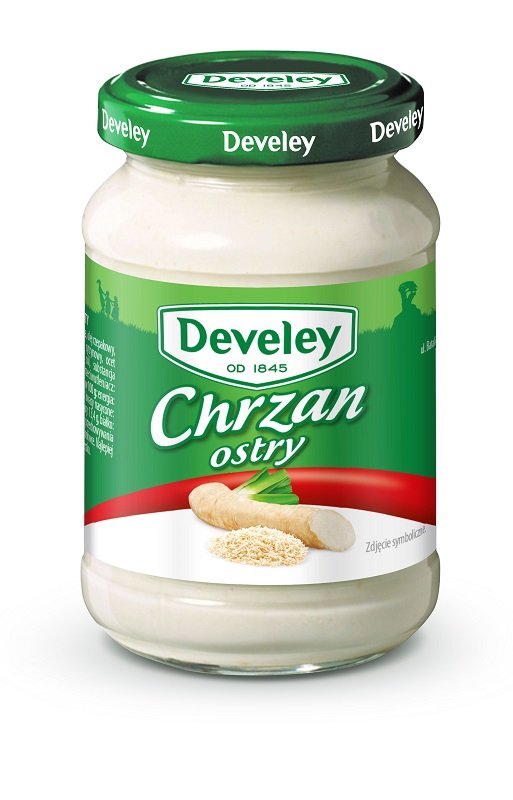 Develey Chrzan Tarty Bardzo Ostry Bezglutenowy 200 G
