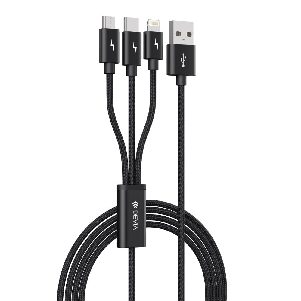Energizer Cavo USB 2-in-1 1,2m – Lightning E Micro-USB – Certificato Apple – Bianco