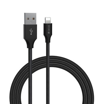 Devia, Kabel Gracious USB - Lightning 2,0 m 2,1A, czarny - Devia