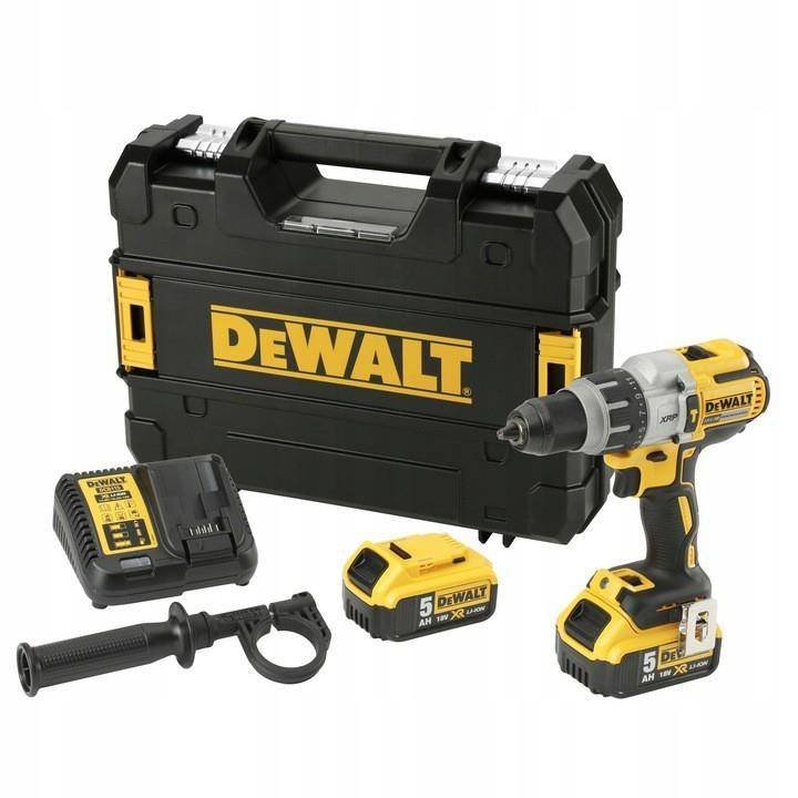 DeWalt, Akumulatorowa Wiertarko-wkrętarka z udarem 18V z silnikiem bezszczotkowym 2x5.0Ah DCD996P2