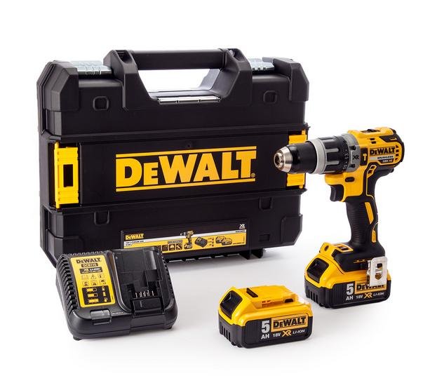 DEWALT Wiertarko-wkrętarka Akumulatorowa DCD796P2, 2x5.0 Ah + ładowarka