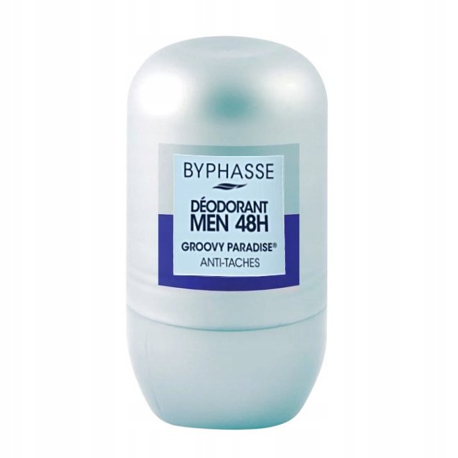 Empik Dezodorant męski w kulce 48h Byphasse Groovy Paradise Deo Roll On 50ml