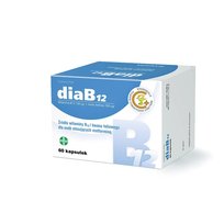 Diab12 60 Kapsułek Witamina B12 Kwas Foliowy Suplement Diety FSP Galena