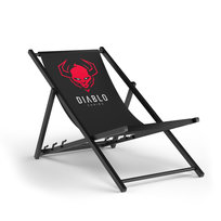 Diablo Chairs Leżak Ogrodowy Diablo, Czarny, Drewniany