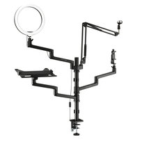 DIABLO Uchwyt do Streamowania LED Stojak Statyw na Telefon X-STREAM Czarny