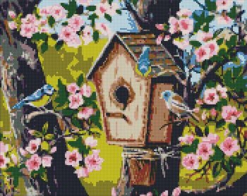 Diamentowa Mozaika - Parapetwka Dla Ptaków 40X50Cm