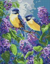 Diamentowa mozaika - Wiosenny duet 40x50cm
