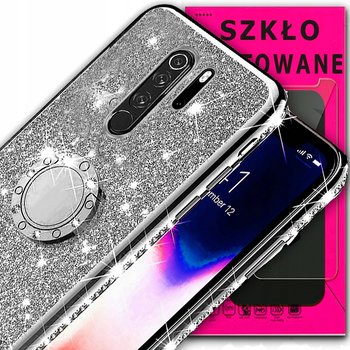 Diamentowe etui do Redmi 9 OXYGEN BlinG +Szkło - OXYGEN