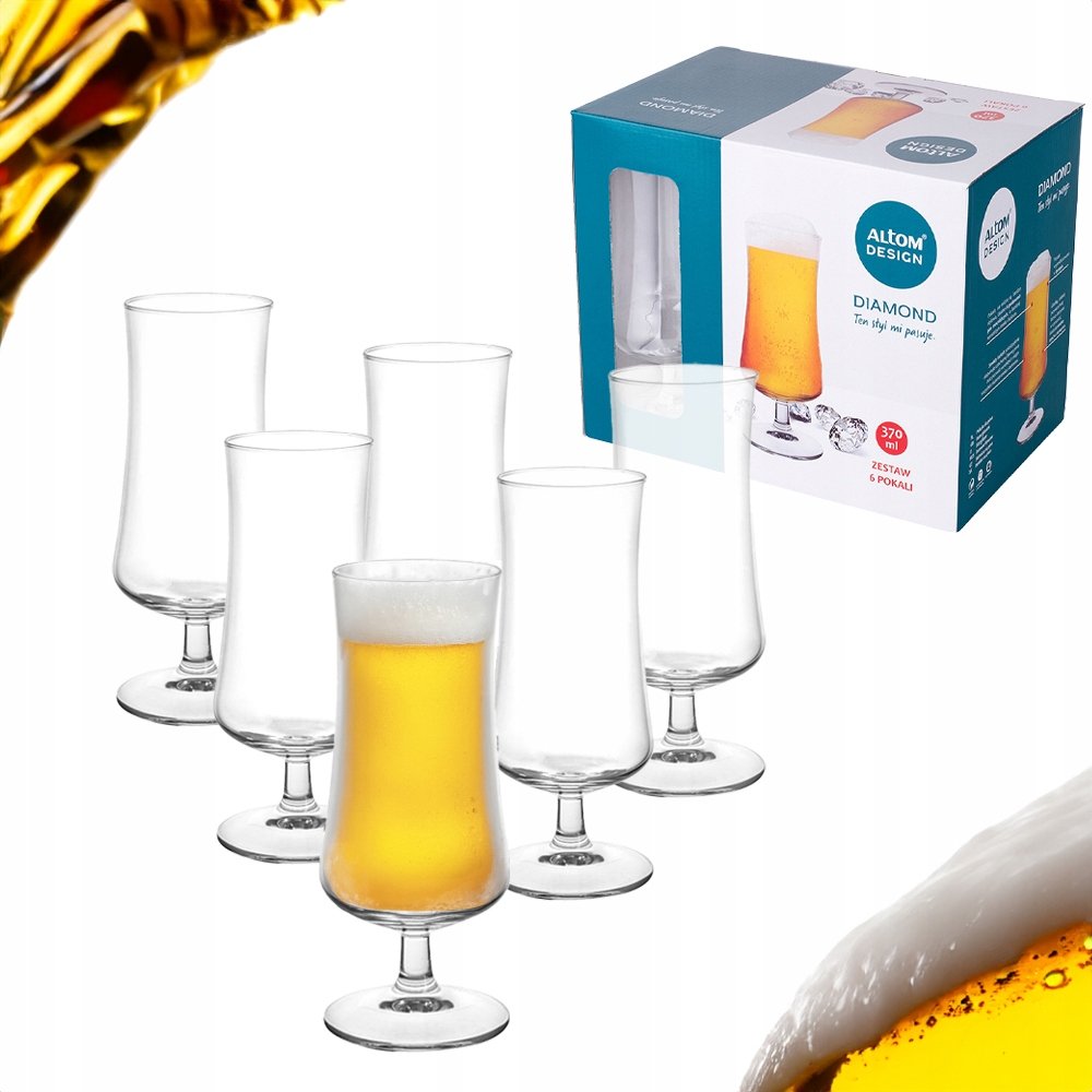 Diamond Kpl.6 Pokali Do Piwa 370Ml